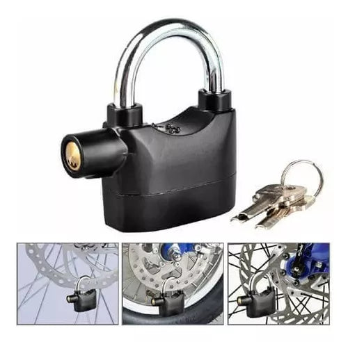 Candado Alarma Para Motos Bicicletas 110 Db Alarma Lock