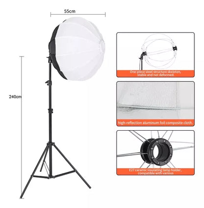 Kit Iluminación Estudio Relleno Soft Light Trípode Lámpara