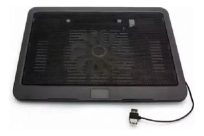 Ventilador Alzador De Notebook Usb Fan Coolers N191 Color Negro LED Azul