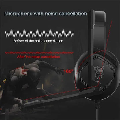 Audífonos Onikuma Luz Rgb Led Audífono Gamer Para Pc Ps Xbox