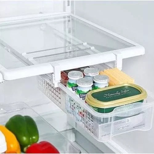 Organizador De Refrigerador Con Riel Deslizamiento Cajón