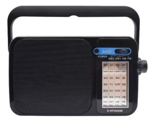 Radio Am Fm Ws1 Ws2 Usb Recargable Y Linterna 13482
