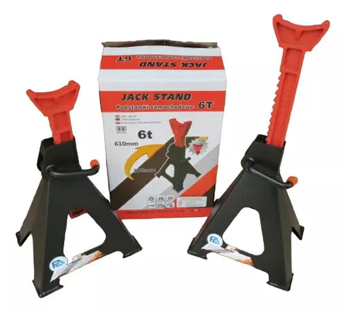 Pack Banquillos Automotriz 6 Toneladas Caballetes Mecánicos
