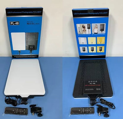 Led de luz led Genérica pl-48 con estructura Negro 220V