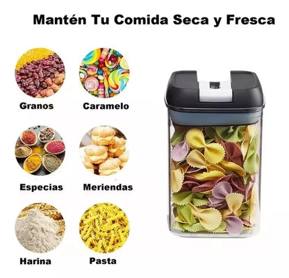 Recipientes Contenedores Set De Envases Herméticos Cocina