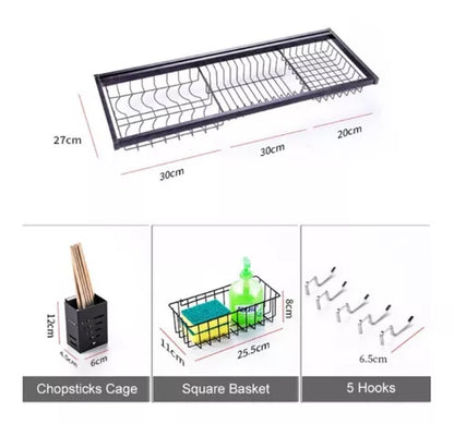 Organizador De Loza Secaplatos Acero Inoxidable 85 Cm