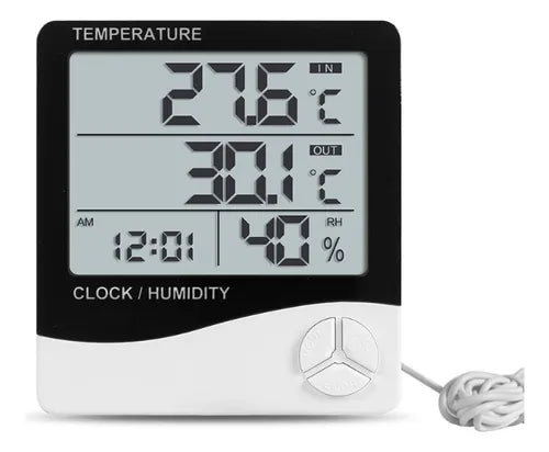Termo Higrómetro Digital Sensor Temperatura Y Humedad Htc-1