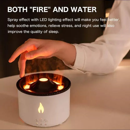 Humidificador Difusor De Aromas Volcán Erupción Ultrasónico