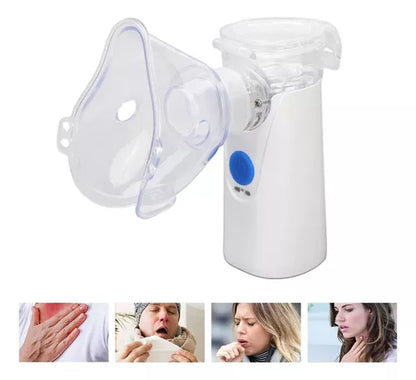 Nebulizador Portátil Mesh Inhalador Usb Terapia Asma Color Blanco