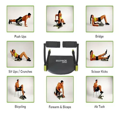 Máquina Para Hacer Ejercicios 6 En 1 Máquina De Abdominales Color Negro