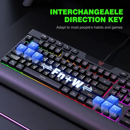 Teclado Con Luces Teclado Gaming Teclado Gamer Mecanico Rgb