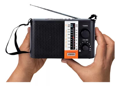 Radio Parlante Analógico Antena Linterna Am/fm/tv/sw/usb