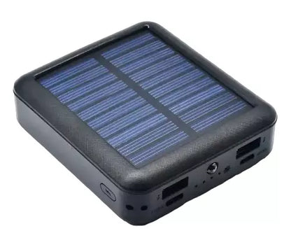 Bateria Portatil Externa 20.000 Mah 2 Usb Solar Powerbank Color Negro