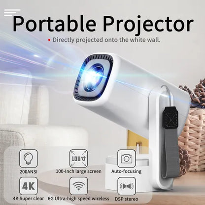 Proyector Inteligente Portátil 4k Con Altavoz