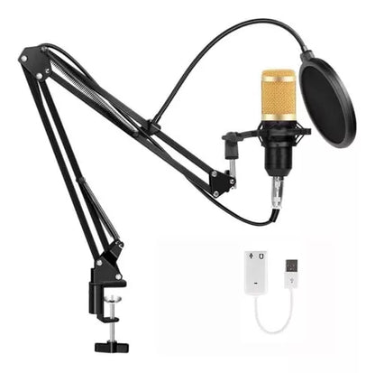 Microfono Para Pc Microfono Condensador 3.5 Mm