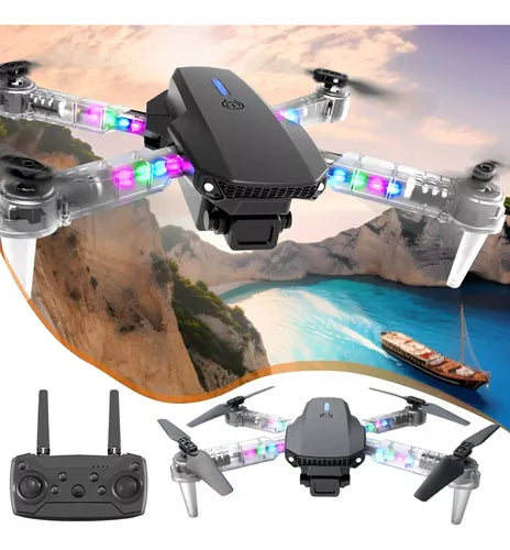Drone Cámara 4k Plegable Transparente Rgb E88d Max