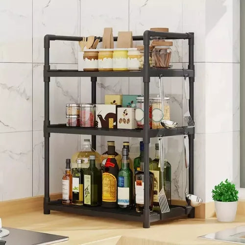 Estante Organizador De Cocina Baño Multifuncional 3 Niveles
