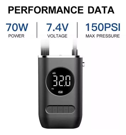 Mini Compresor Calibrador De Aire Digital Portátil My-7383