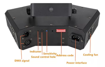 Luz Láser 3 Cabezales Rgb Para Escenarios Discotecas Fiestas