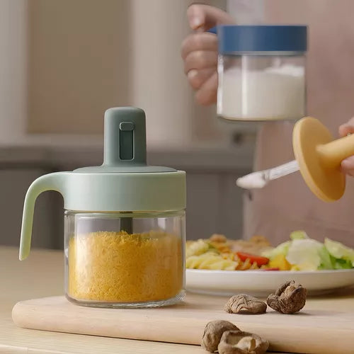 Tarro De Condimento Con Cuchara Para Cocina