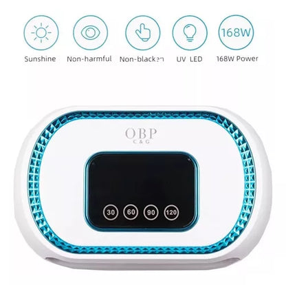 Lampara Uv Para Uñas Secadora De Uñas 168w Sensor Led Táctil