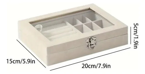 Joyero Caja Exhibición Estuche Organizador De Joyas Ld-1016