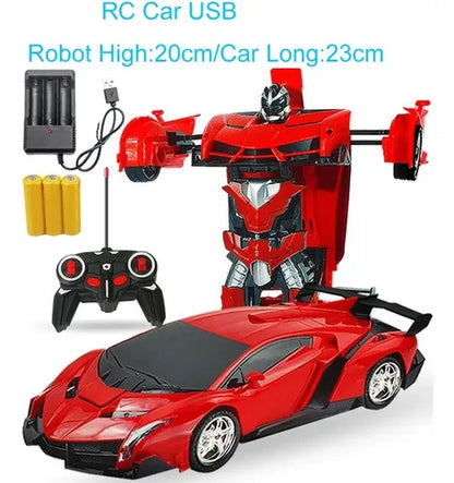 Auto Robot Transformers Juguete A Control Remoto
