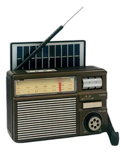 Radio Retro Solar Usb Bluetooth Portátil Vintage Mk-391s