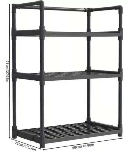 Estante Organizador De Cocina Baño Multifuncional 3 Niveles
