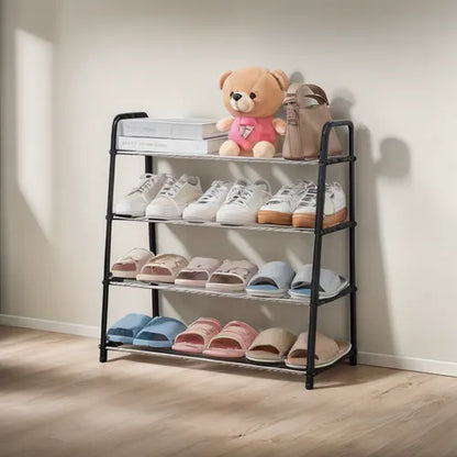 Zapatero Rack 4 Niveles Organizador Estante Multifuncional