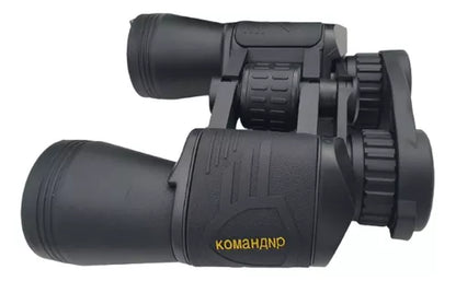 Binoculares Alta Potencia Fmc Hd Prismáticos Komandir Color Negro