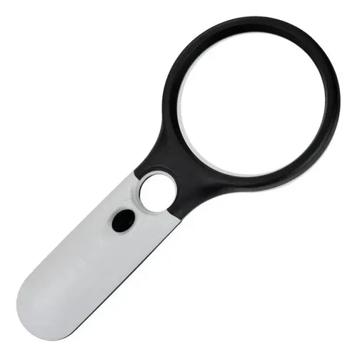 Lupa Lectura Iluminación Luz 3 Led Joyería Hogar Multiusos