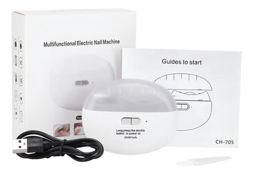 Cortaúñas Eléctrico Portátil Recargable Ch-705