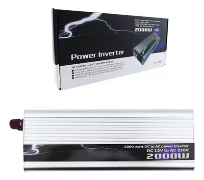 Inversor De Voltaje Conversor De Corriente Usb 12v 2000w