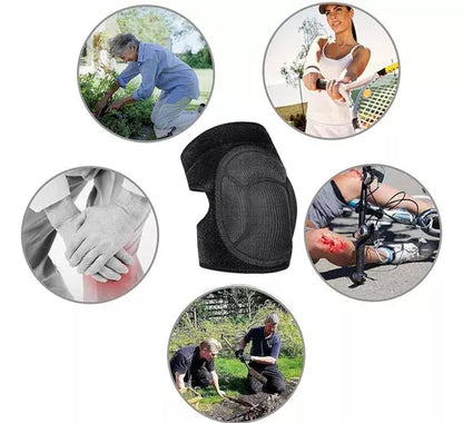 Rodilleras Para Trabajos De Jardinería Y Otros Protectoras Color Negro Talla Única