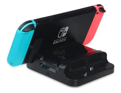 Soporte Nintendo Switch Base Cargador Doble Carga Cargador