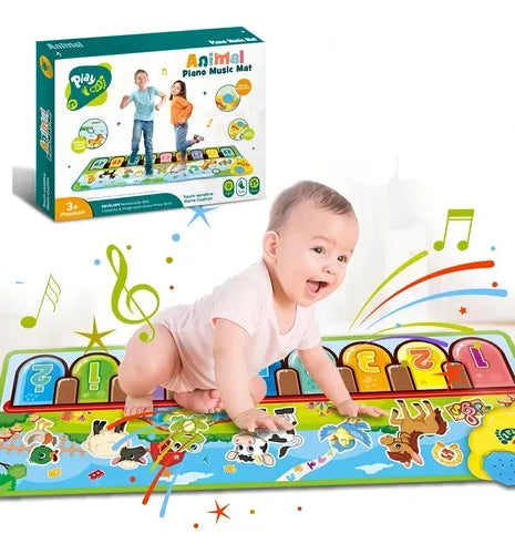 Alfombrilla Piano Musical Para Niños Animales Juego Musical