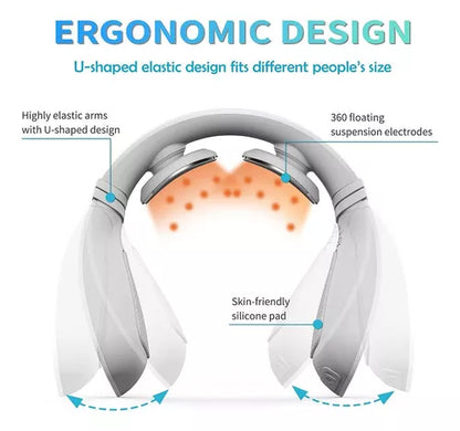 Masajeador Inteligente De Cuello Compresa Caliente Ergonómic