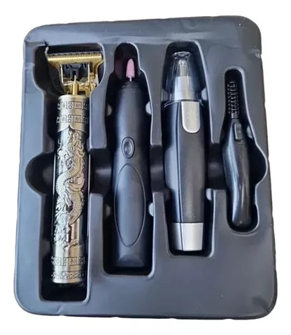 Set Máquina De Afeitar Multifuncional Barba Orejas Nariz