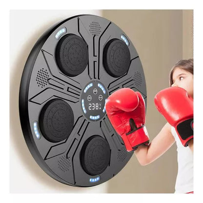 Maquina De Boxeo Musical + Guantes Bluetooth Inteligente