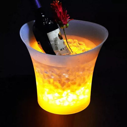 Hielera Cubetera Luminosa Con Luz Led 7lts Bar Fiestas Hogar
