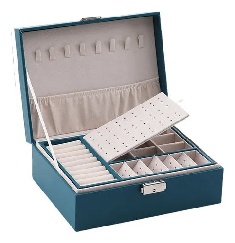 Joyero Caja De Almacenamiento De Joyas Con Cerradura