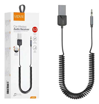 Cable Receptor De Audio Auxiliar Bluetooth 5.3 Inalámbrico
