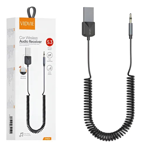 Cable Receptor De Audio Auxiliar Bluetooth 5.3 Inalámbrico