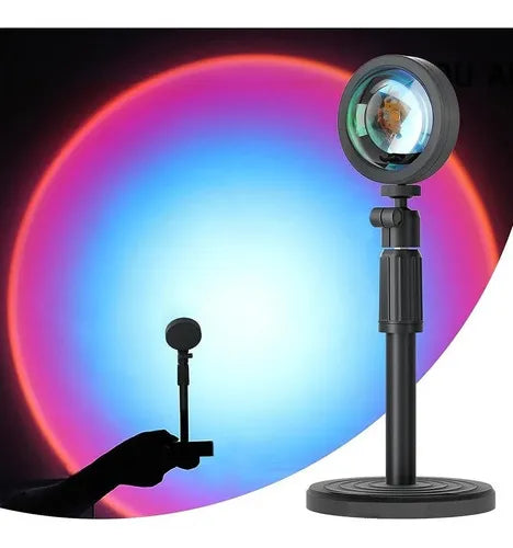 Sunset Proyector Lampara Arco Iris Fondo Tiktok Influencer