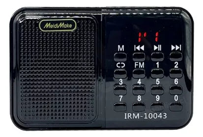 Radio Fm Usb Tf Pantalla Digital Recargable Irm-10043