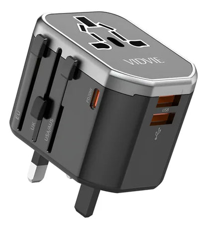 Adaptador Cargador Universal De Viaje Usb Vidvie Ta4404