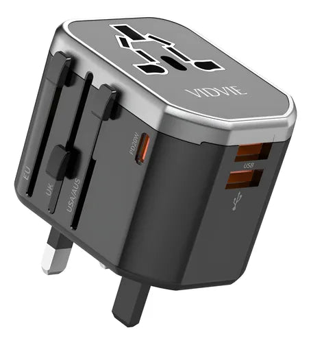 Adaptador Cargador Universal De Viaje Usb Vidvie Ta4404