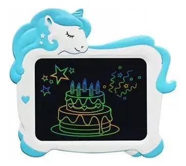 Tablet Pizarra Infantil Mágica Lcd 10 Pulgadas Unicornio
