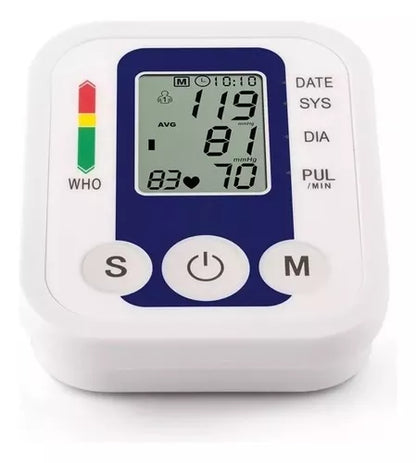 Tensiometro Medidor Digital Brazo Toma Presion Arterial L Color Blanco